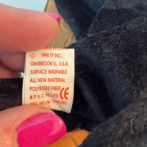 Ty Plush Velvet Style 4064 Black Panther Toy 12-16-1995 Date of Birth - Picture 12 of 15